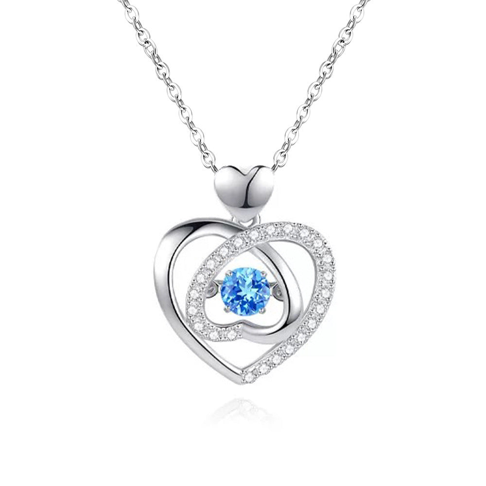 Beating Heart Necklace Female Chinese Valentine's Day